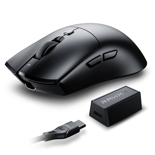 RAWM MH01 Set, 8k Wireless Gaming Mouse, 2 mouse shell, 3 sets micro switches( just for USA)